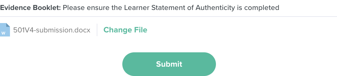 Submitting the file